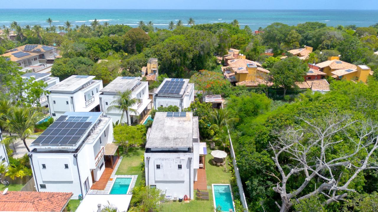 Área externa da Casa Brisa do Arraial, casa de temporada em Arraial d'Ajuda