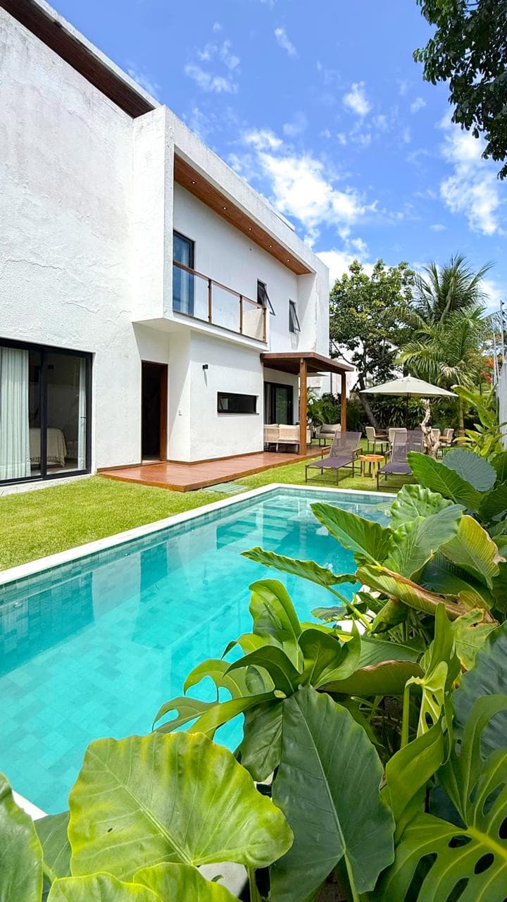 Área externa da Casa Brisa do Arraial, casa de temporada em Arraial d'Ajuda